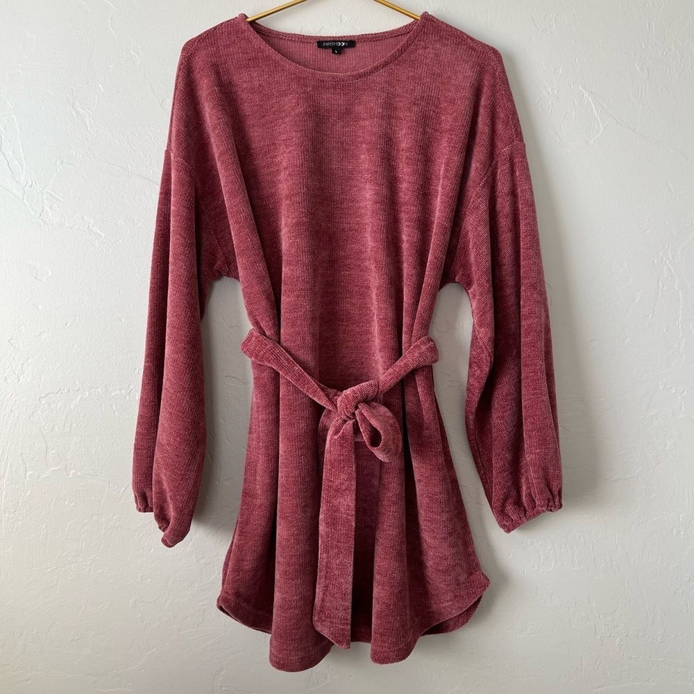 Papermoon Belted Sweater